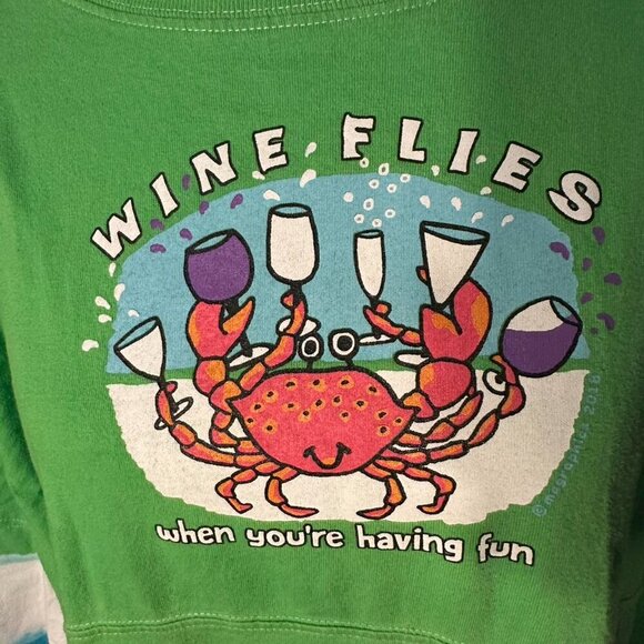 Wine Flies Beachy Tie Dye Shirt - Picture 2 of 4